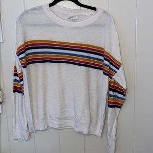 AEO Lightweight Rainbow Crew Neck Sweater